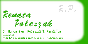 renata poleszak business card